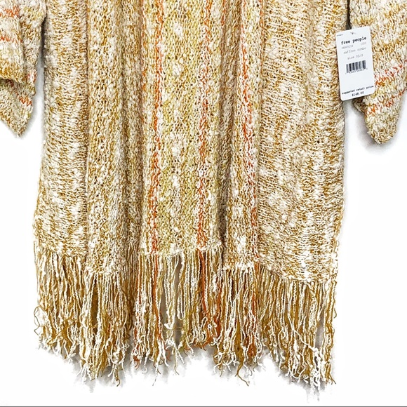 NWT FREE PEOPLE LUCIA FRINGE CARDIGAN - Picture 7 of 10